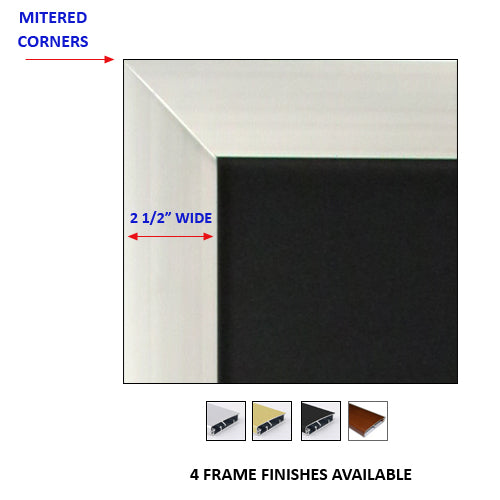 A-FRAME 24 x 24 POSTER STAND HAS 2 1/2" WIDE SIGN FRAME with MITERED CORNERS
