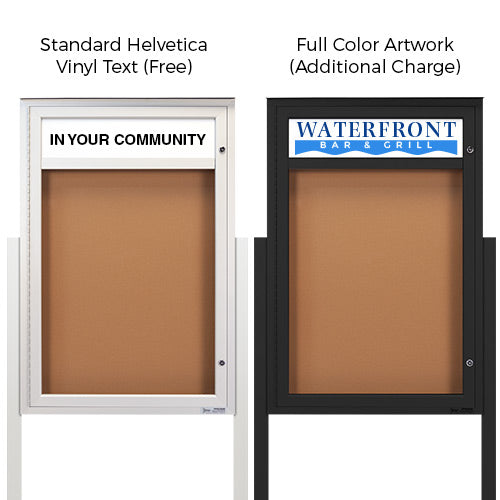 Free-Standing Extreme Weather Plus Outdoor Enclosed Bulletin Boards ...