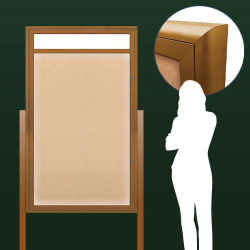 Extra Large Outdoor Enclosed Radius Edge Bulletin Board Display Cases ...