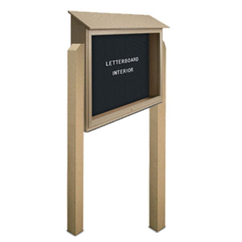 Free Standing 45x30 Outdoor Message Center + Letter Board EcoFriendly