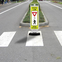 12" x 36" State Law Yield Sign Vertical Panel available in 28lbs and 43lbs base weights