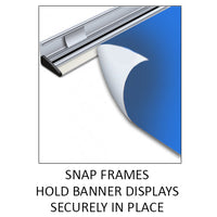 Snapframe Banner Stand Floor Stands - 36" Wide Display (Single Sided)
