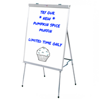 27x36 Dry Erase White Board Easels - 4 Leg Posts | Create Your Message or Sign - Portable & Foldable