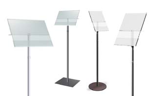 Acrylic Top Floorstands Displays