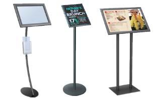 Pedestal Sign Holder Stand Silver 22×28 Inch Double Sided Slide-In Aluminum  Poster Frame Floor Standing – Displays Outlet – Online Display Signs  Retailer