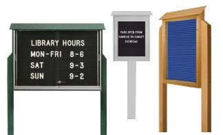 Outdoor Enclosed Letterboard Message Centers
