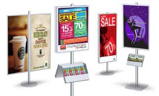 POSTO-STAND™ Floor Sign Stands (6' High Posts)