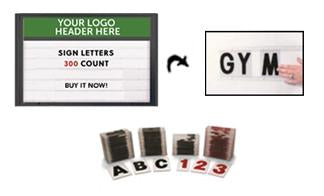 Enclosed Outdoor Message Panels - Reader Board Letters