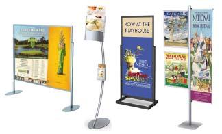 Buy Freestanding poster holder tube with Custom Designs 