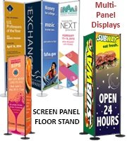 Screen Panel Floor Display