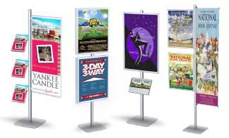 Signpost Stand View POSTO-STAND™ Floor Sign Stands – 8' High Posts – FloorStands