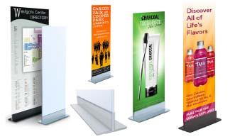 Stable and Stylish Sign Holder: Shop T-Mount Floorstand Base Display ...