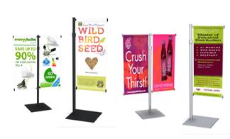 Vertical Banner Stand Countertop Displays