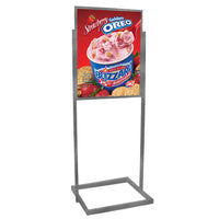 This floor display stand also comes in a silver finish for all occasions!
