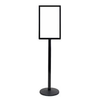 Floor Standing Sign Holder - Single Tier, 14 x 22, Black