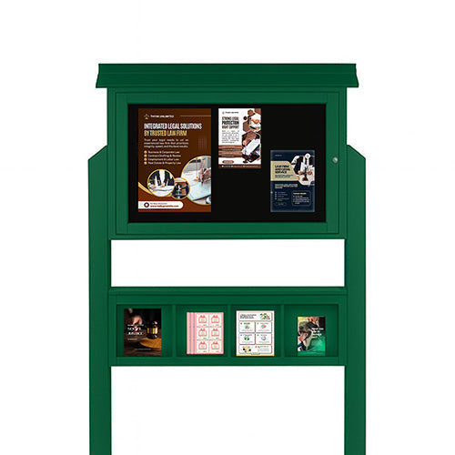 Eco-Design 42x28 Outdoor Information Center, Standing Message Board ...