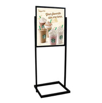 1 Tier Information Board 24x36 with Sturdy Rectangular Base Sign Stand and Top Load Poster Holder