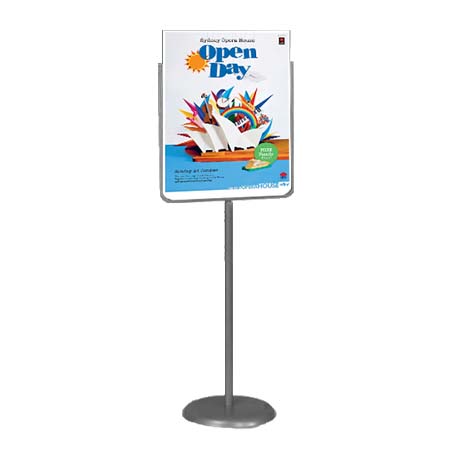 22 x 28 Poster Sign Stand | Silver Chrome