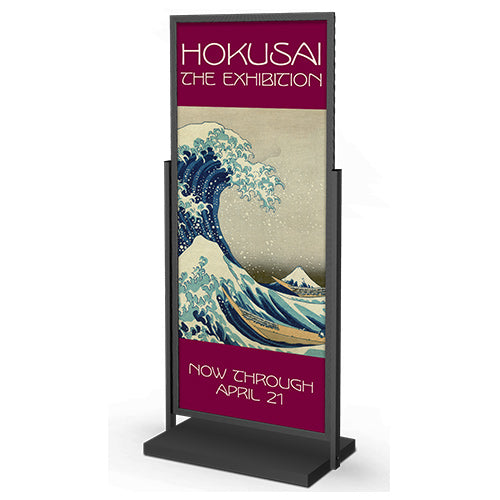 Heavy Duty Sign Stand Poster Board Stand For Display,Retractable Height And 180° Rotation Metal Floor Standing Poster Stand,Foam Board Stand ,Display Stands For Vendor Events Business Advertising