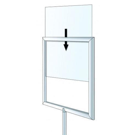 1 Tier Information Board 24x36 Sign Stand and Top Load Poster Holder –  FloorStands