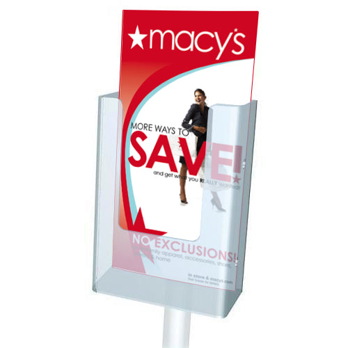 24x36 Oval Based Poster Display Stand Black - Displays Market
