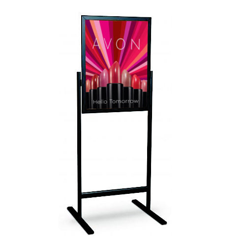 24x36 Poster Sign Stand with Snap Open (1) Sign Frame (Single Sided) in  Black and Silver – FloorStands
