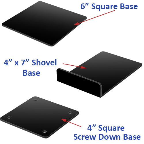 3 DIFFERENT BASE STYLES TO CHOOSE FROM