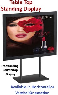 8 1/2 x 11 Countertop Frame Displays | Slide-In Sign Holder for Counter Top Display