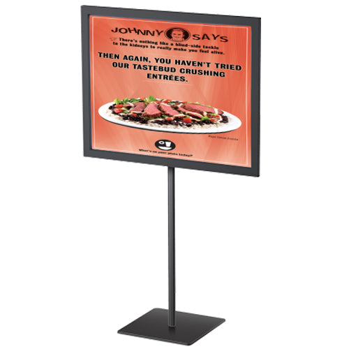 8 1/2 x 11 Lightweight Countertop Pedestal Displays - Fixed Height Sta ...