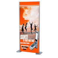 96" MODERN MOUNT VERTICAL GRAPHICS FLOOR STAND