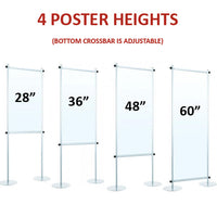 ACCEPTS 4 BANNER SIZES 48 x 28 | 48 x 36 | 48 x 48 | 48 x 60