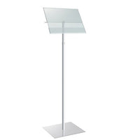 Angled Acrylic Floor Stand Displays (12" Square Base)