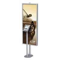 iPAD COMBO SNAP FRAME FLOOR STAND for 22x56 POSTERS (SINGLE or DOUBLE SIDED)