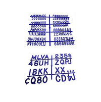 Blue Plastic Letter Sets for Changeable Letterboards | Sprue Letter and Number Sets