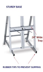 COMMERCIAL Aluminum Studio Easel 68" High | Lightweight, Portable, Easy-to-Store