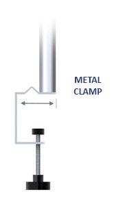 Clamp-On Poster Displays CounterTop SignHolder Display