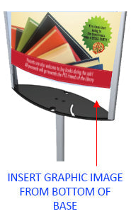 Single Pole Aluminum Signholder Poster Stand