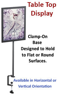 Countertop Clamp Frames - 11 x 14 Poster Display (Fixed Height)