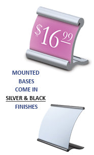 Curved Mount CounterTop Display (1" x 3/4" Insert)