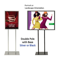 SECURITY SNAP FRAME SIGN STAND 30" x 36" CAN BE PORTRAIT or LANDSCAPE ORIENTATION 