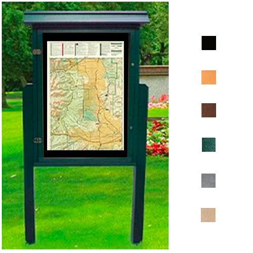 Eco-Design 28x42 ULTRA-SIZE Information Center Standing Message Board ...