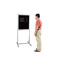 Changeable Letterboard Double Pedestal 30 x 36 Sign Stand