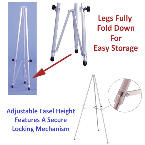 Extra Large Lightweight Aluminum Flipchart Easels