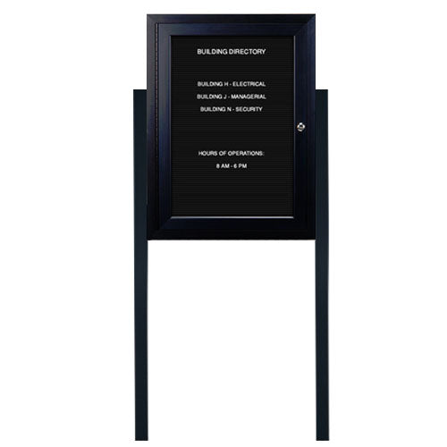 Extra Large Outdoor Enclosed Letter Boards | Single Door Locking Messa ...