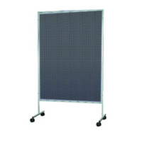 Portable Pegboard Floor Display Panels with Rolling Casters