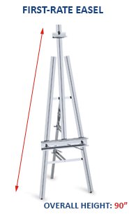 FIRST RATE Aluminum Studio Easel – FloorStands