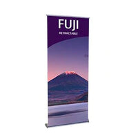 Fuji 31.5" Wide Double Sided Silver Retractable Bannerstand