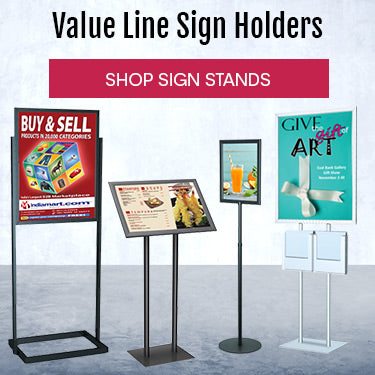 48 x 96 Poster Board Floor Stand with Steel Base
