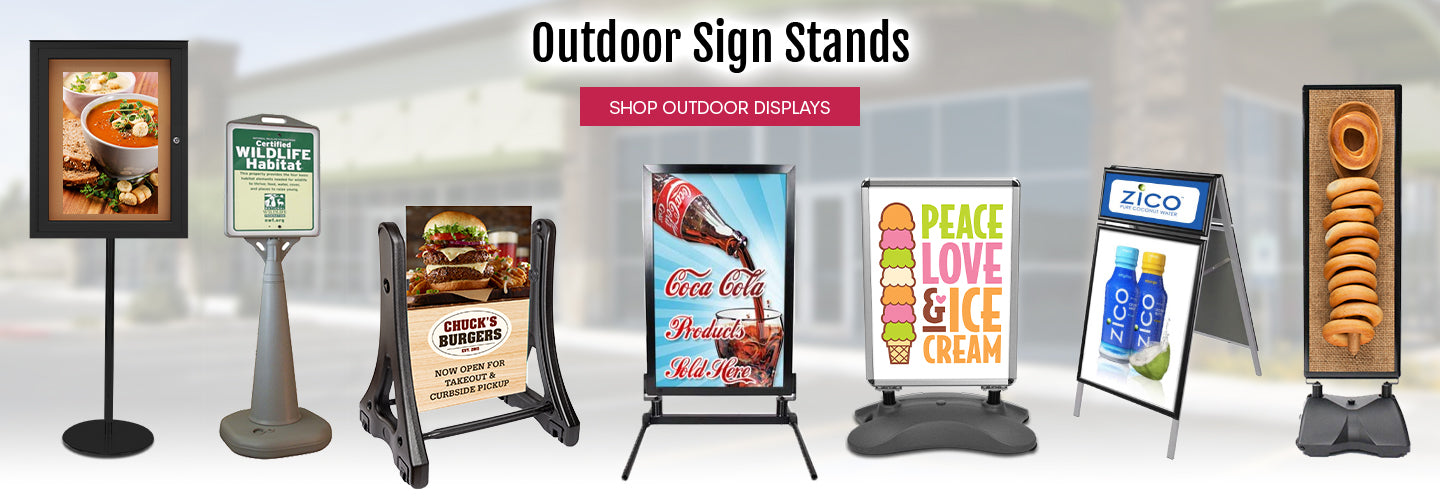 Outdoor Sign Stands