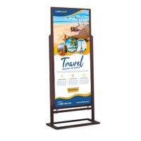 30x70 Jumbo Weather Warrior Sign Holder Display Stand | Weatherproof Heavy-Duty Poster Sign Stand
